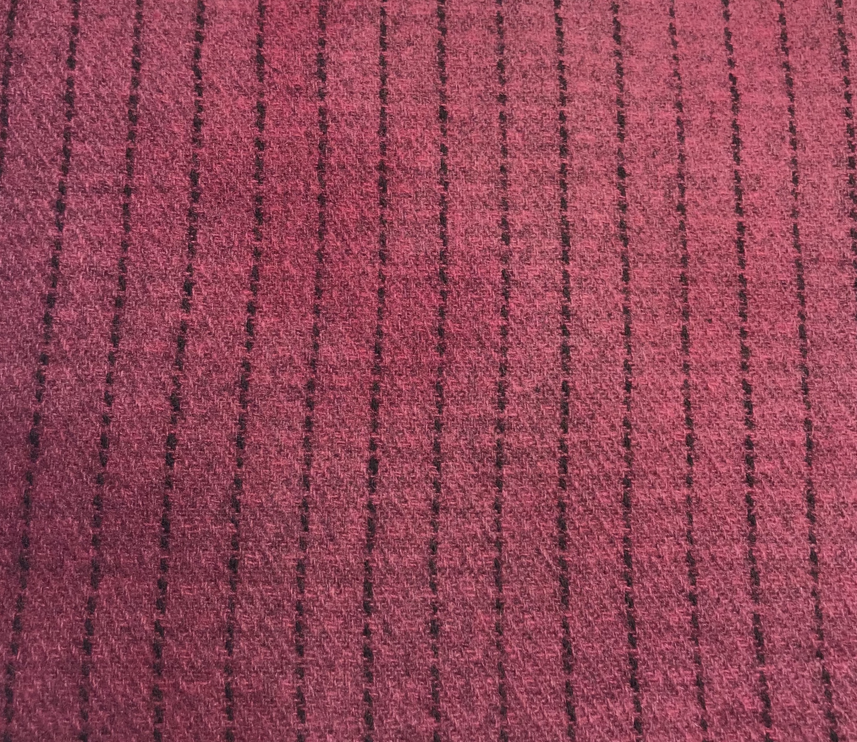 Hand Dyed Textured Wool - Red Grape